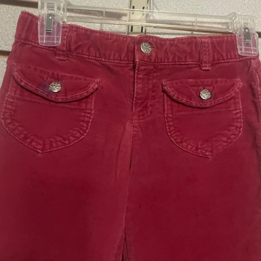 Old Navy Girls Red Corduroy Bootcut Pants Size 8‎
